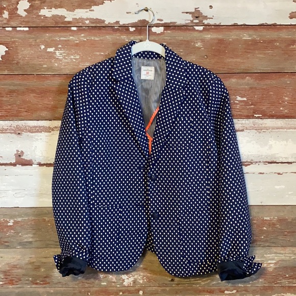 Gap Academy Blazer! Size 10! Navy blue with white dots! - Picture 6 of 11